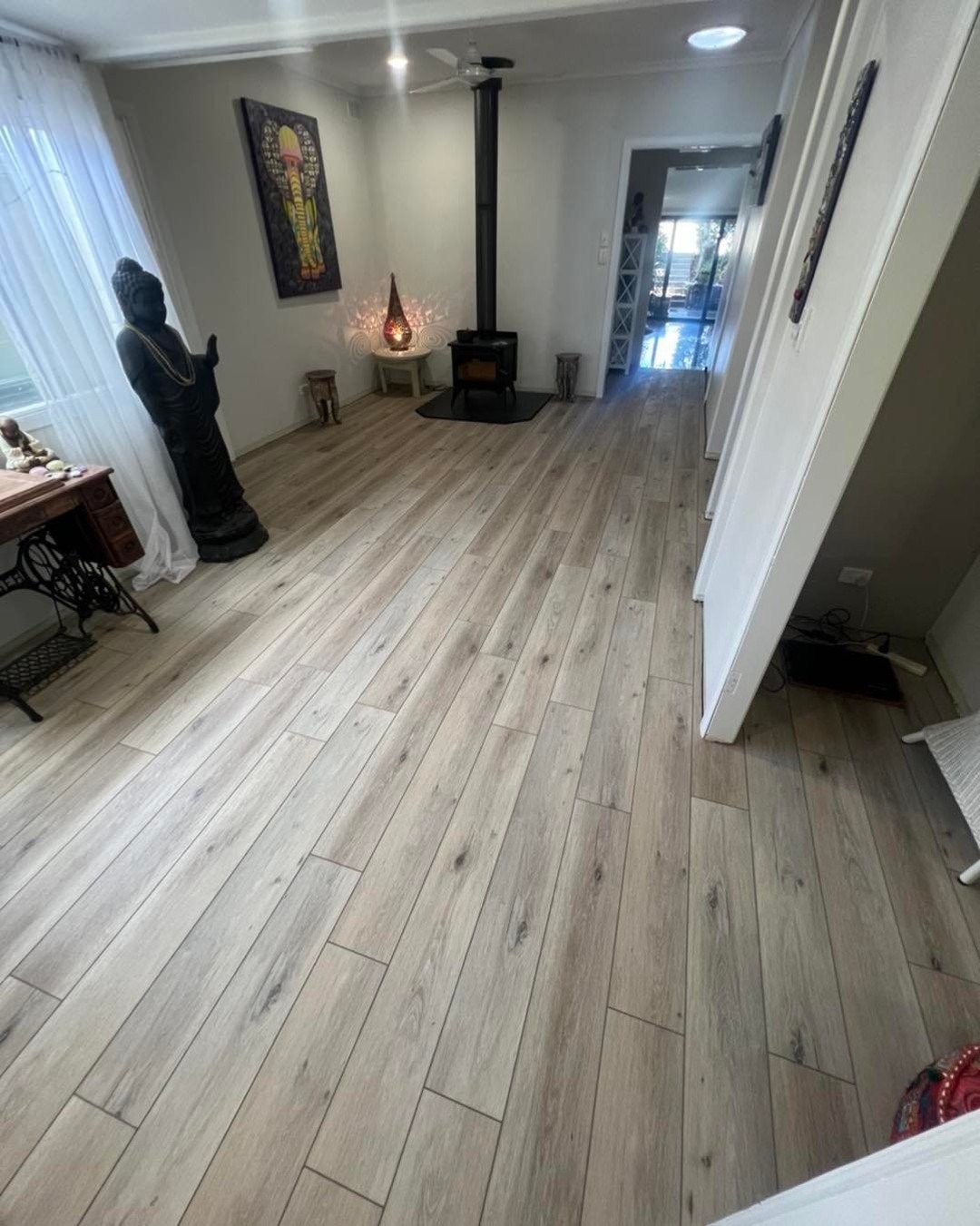 Light laminate through a hallway