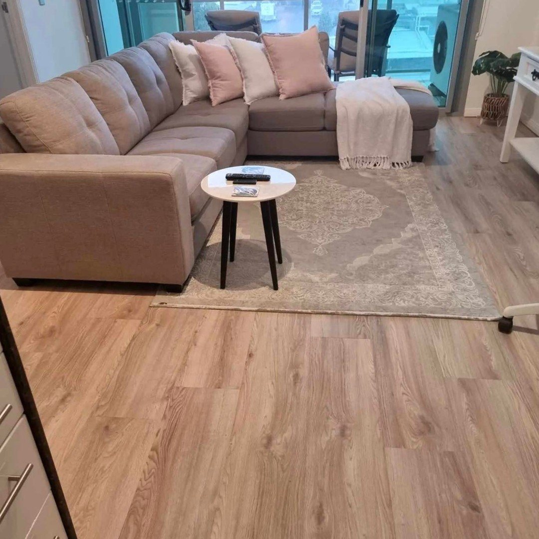 Carpet and rug over new flooring